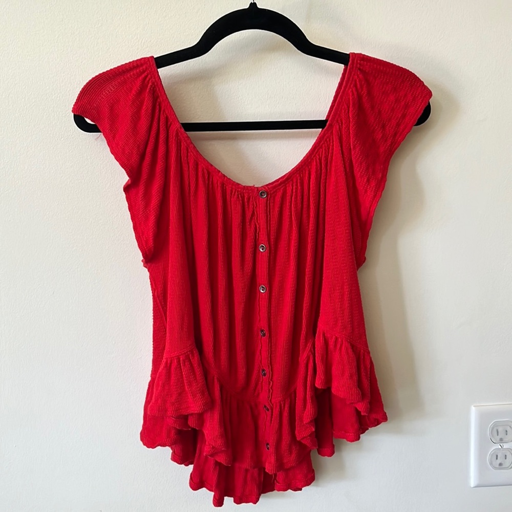Free People Button Top Size Small